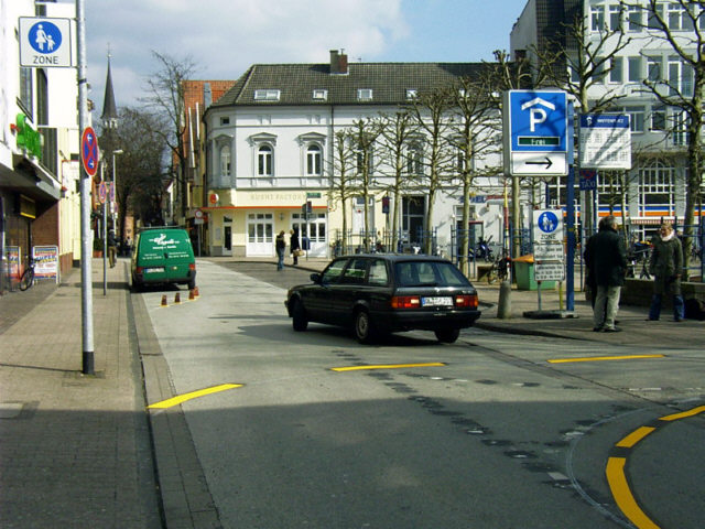 Nur einzelne Irrfahrten zu Beginn des Verkehrsversuchs